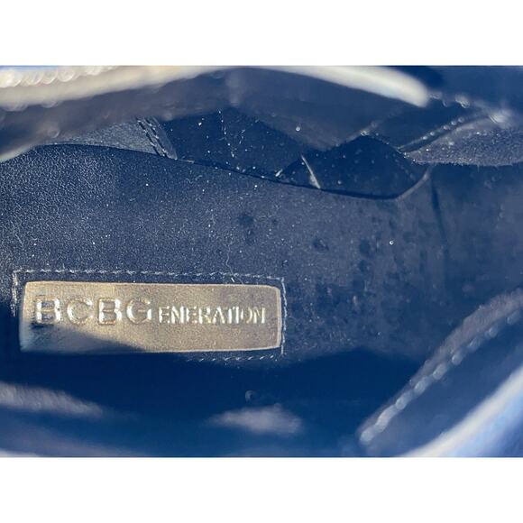 BCBGeneration Black Strappy Platform Ankle Boots Buckle Women’s 9M - Picture 7 of 9